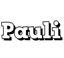 Pauli snowing logo