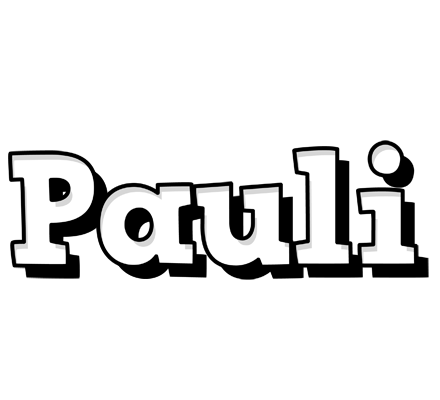 Pauli snowing logo