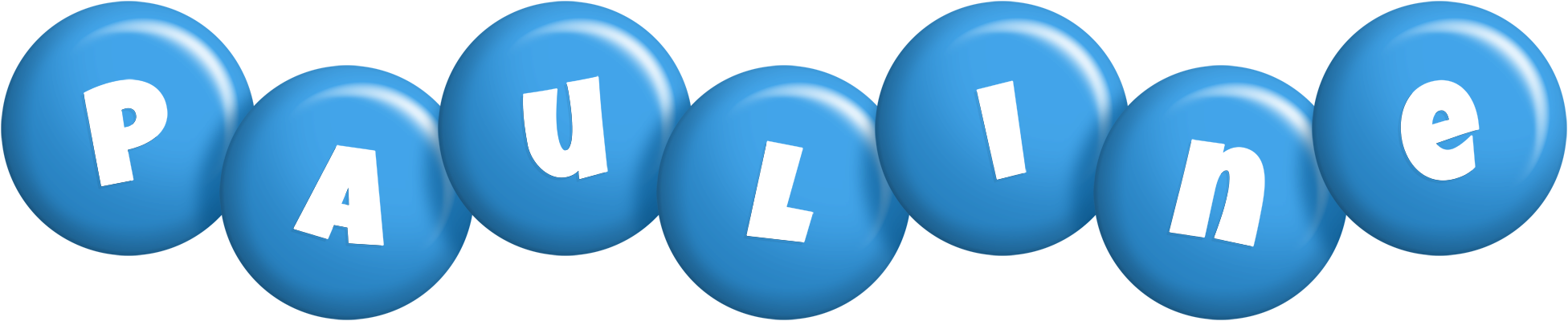 Pauline candy-blue logo