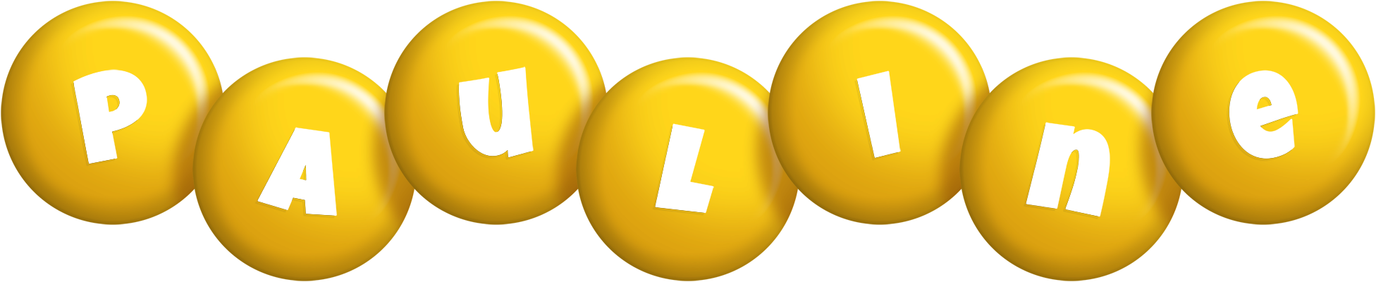 Pauline candy-yellow logo