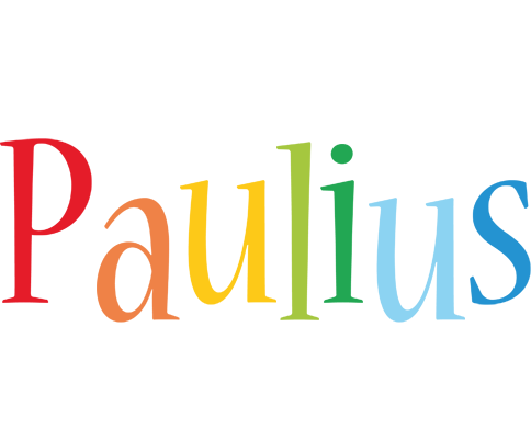 Paulius birthday logo