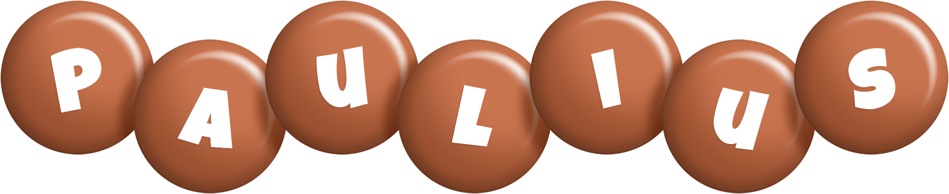 Paulius candy-brown logo