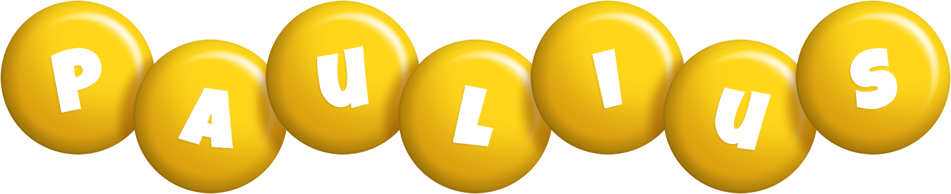 Paulius candy-yellow logo