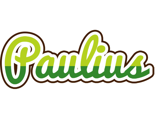 Paulius golfing logo