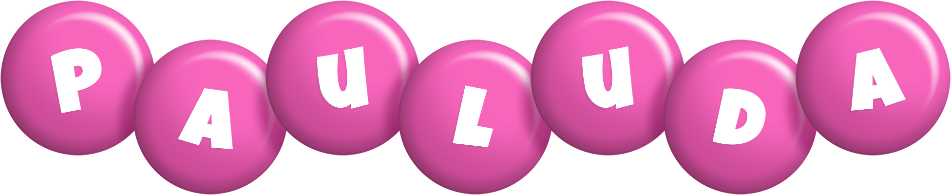 Pauluda candy-pink logo