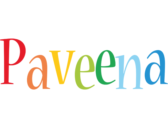 Paveena birthday logo