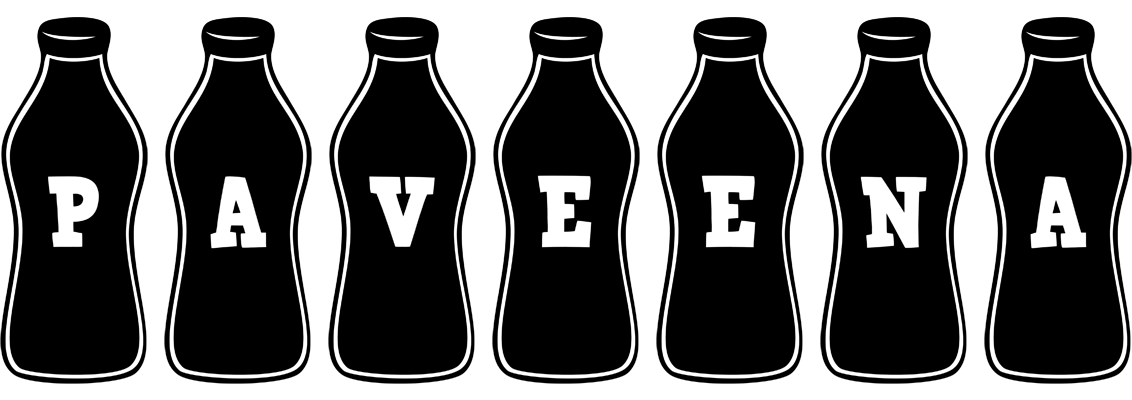 Paveena bottle logo