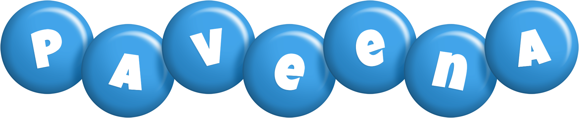 Paveena candy-blue logo