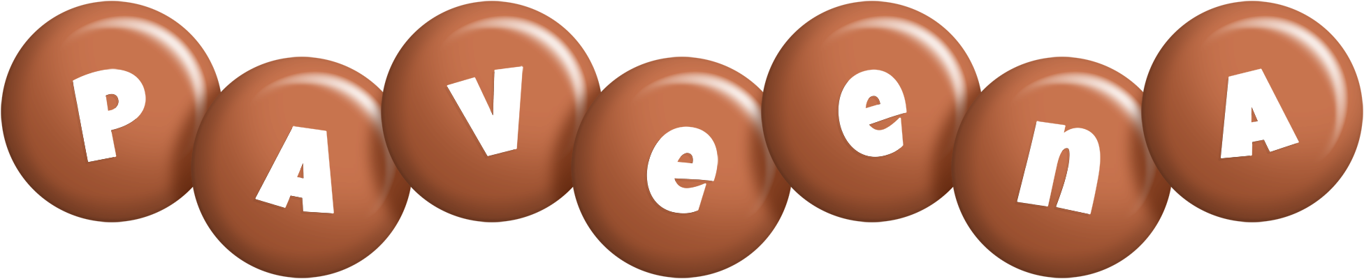 Paveena candy-brown logo