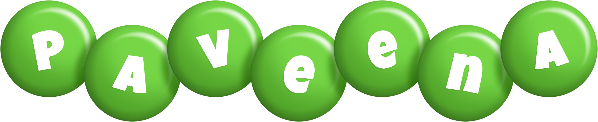 Paveena candy-green logo