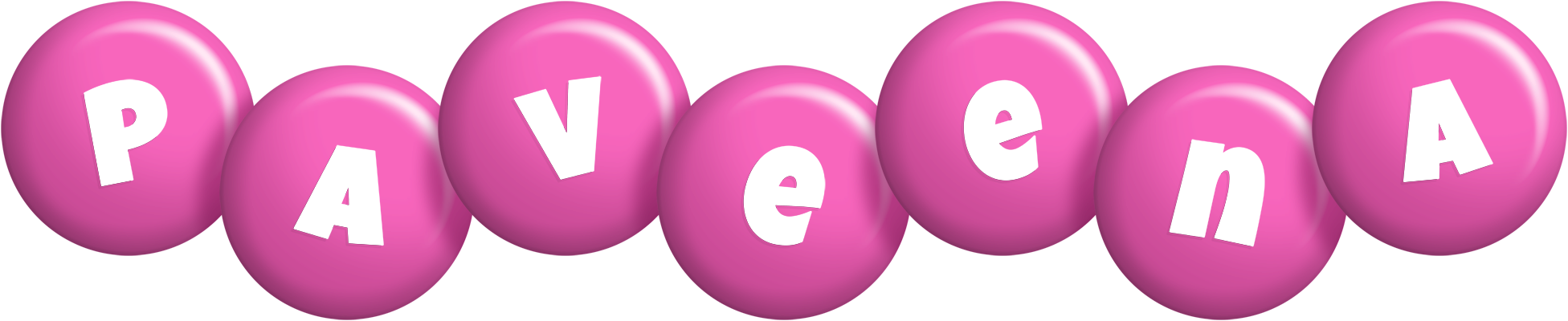 Paveena candy-pink logo