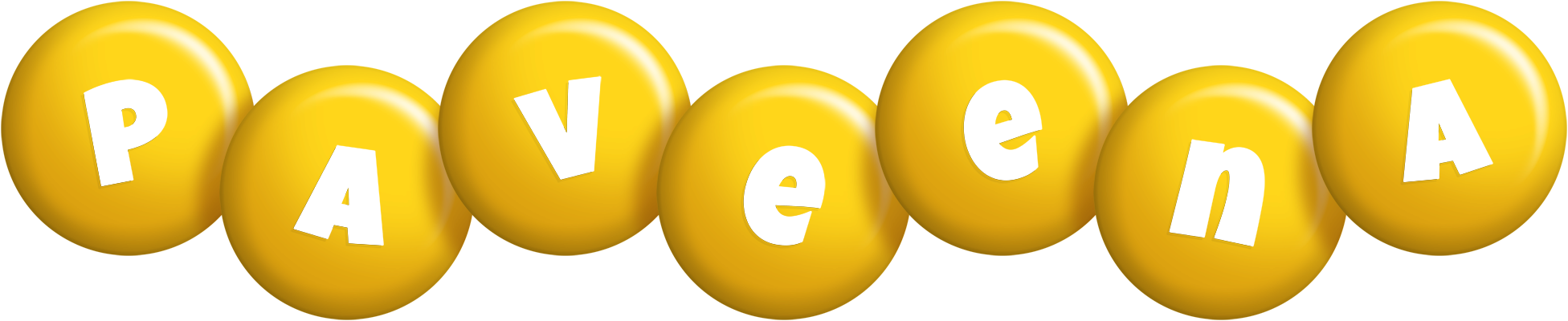 Paveena candy-yellow logo