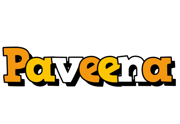 Paveena cartoon logo