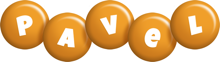 Pavel candy-orange logo