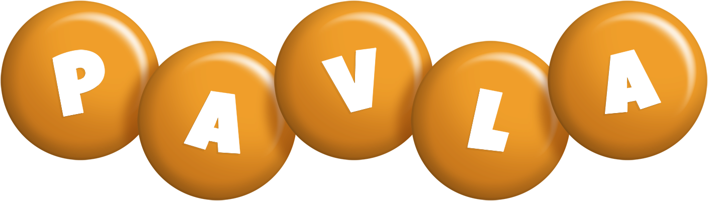 Pavla candy-orange logo