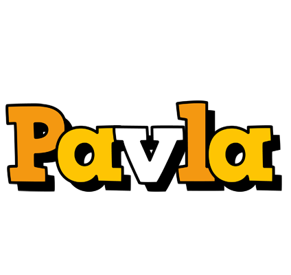 Pavla cartoon logo