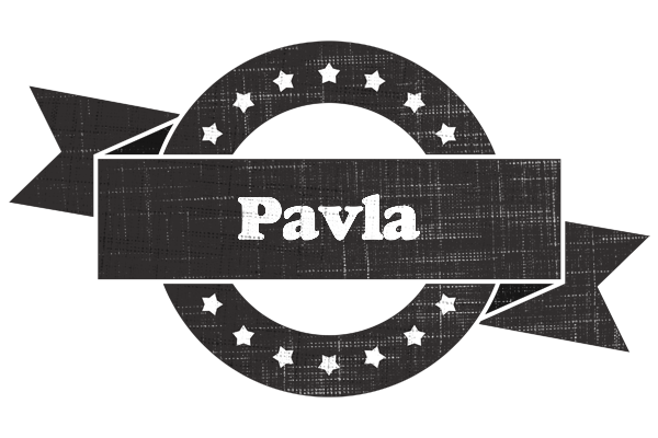 Pavla grunge logo