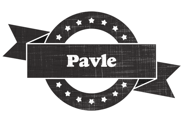 Pavle grunge logo
