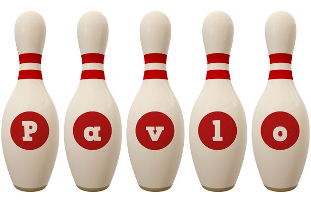 Pavlo bowling-pin logo