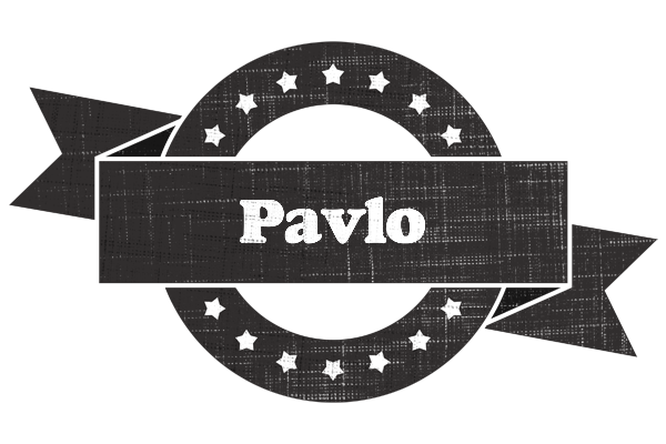 Pavlo grunge logo