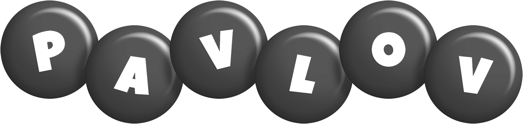 Pavlov candy-black logo