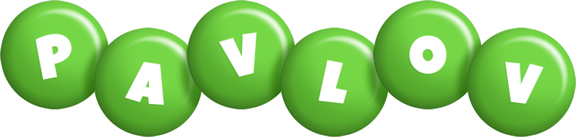 Pavlov candy-green logo