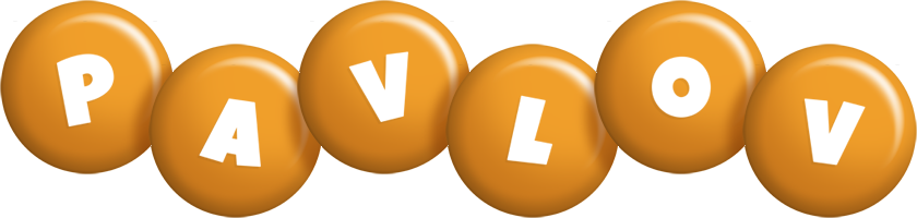 Pavlov candy-orange logo