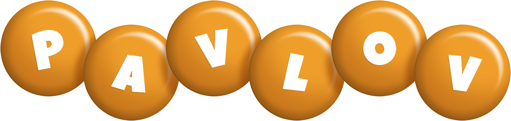 Pavlov candy-orange logo