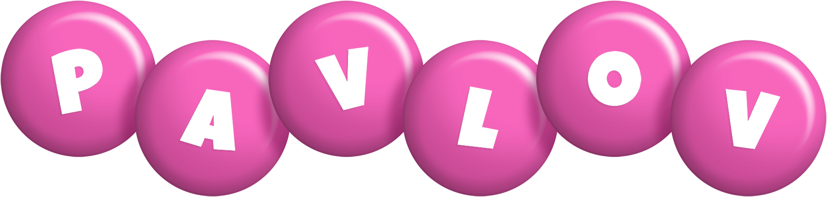 Pavlov candy-pink logo