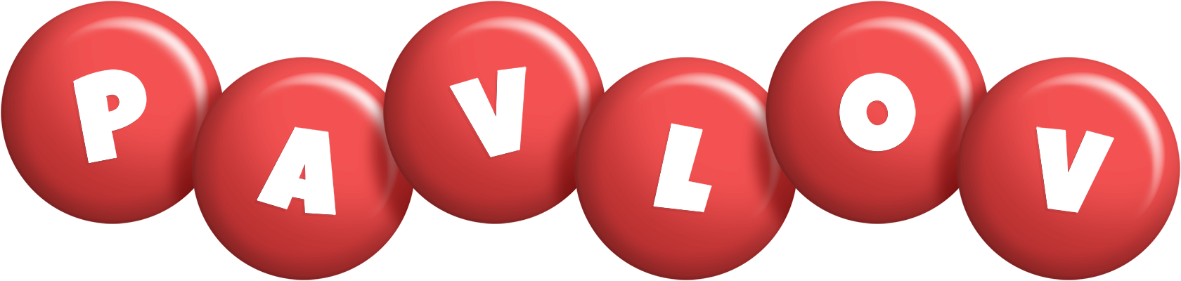 Pavlov candy-red logo