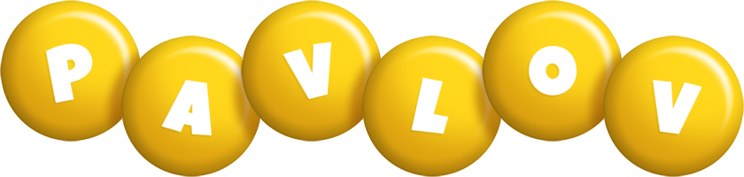 Pavlov candy-yellow logo