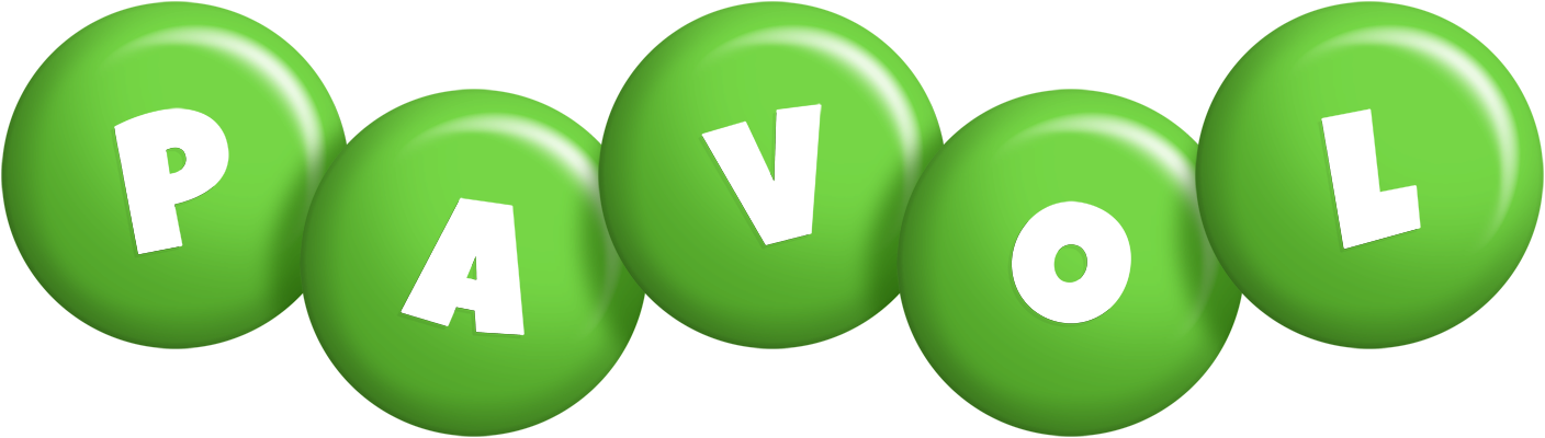 Pavol candy-green logo