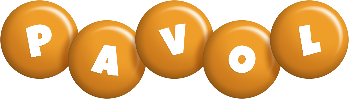 Pavol candy-orange logo