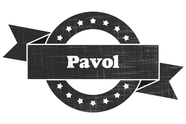 Pavol grunge logo