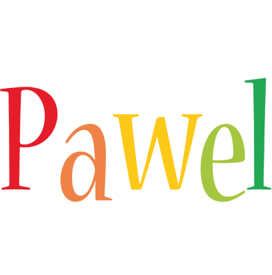 Pawel birthday logo