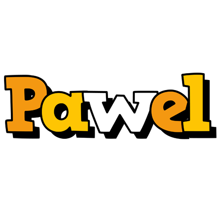 Pawel cartoon logo