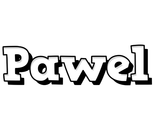 Pawel snowing logo