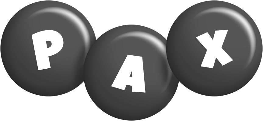 Pax candy-black logo