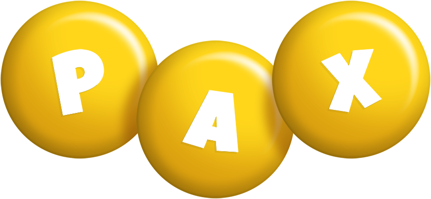 Pax candy-yellow logo