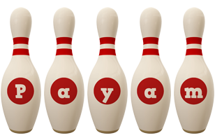 Payam bowling-pin logo
