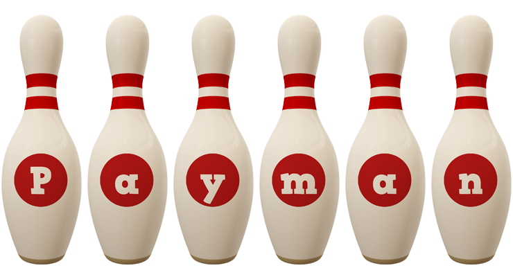 Payman bowling-pin logo
