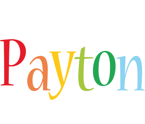 Payton birthday logo