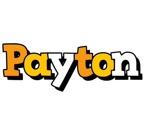 Payton cartoon logo