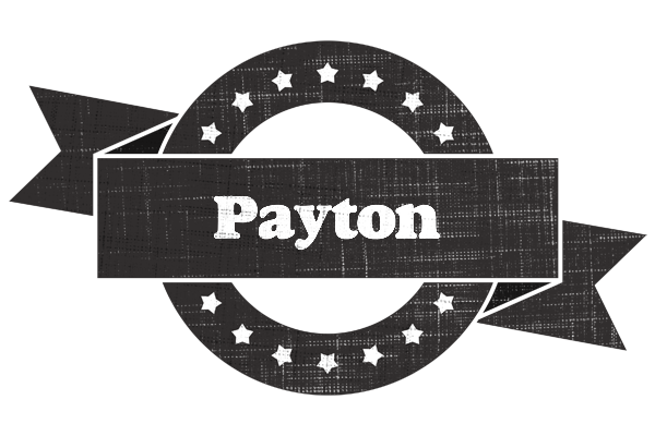 Payton grunge logo