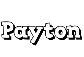Payton snowing logo