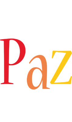 Paz birthday logo