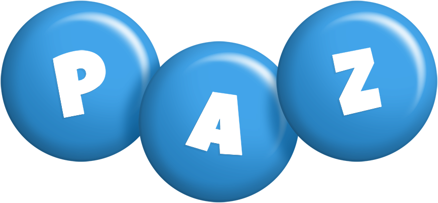 Paz candy-blue logo