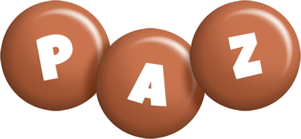 Paz candy-brown logo
