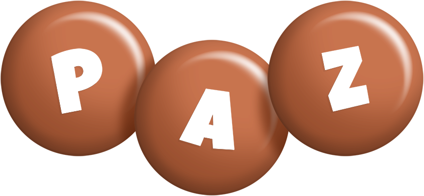 Paz candy-brown logo