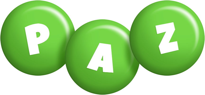 Paz candy-green logo